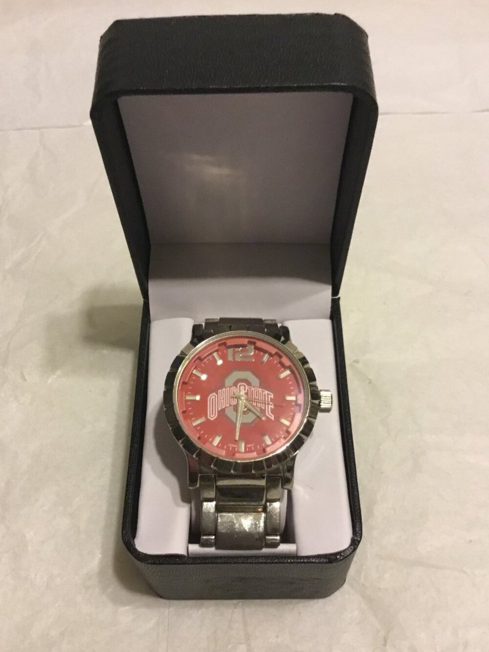 Vintage men's Ohio State University stainless steel watch